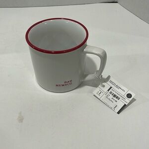 NWT Santa Barbara Design Studio BAH HUMBUG 16oz Coffee Mug Cream and Red Cute!‎